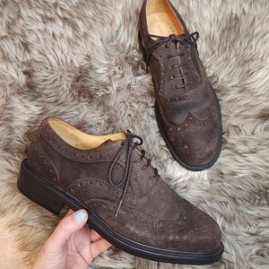 Rockport NWOT brown suede wingtip oxford dress shoes